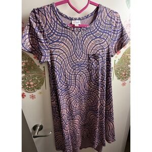 LuLaRoe Carly Dress Size XXS Short Sleeve Swing Dress NWT